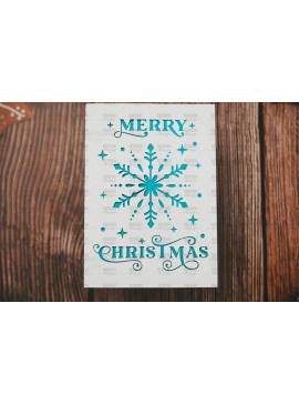 Σετ των 2 Intra απο ξύλο plywood 3mm-4mm πάχος Πρότυπο ευχετήριας κάρτας Χριστουγέννων Δίασταση 15x15 cm INTRAFABR-107962100