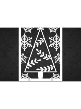 Σετ των 3 Intra απο ξύλο plywood 3mm-4mm πάχος Χριστουγεννιάτικη κάρτα με κομμένα ευχετήρια χαρτί Δίασταση 5x7 cm INTRAFABR-113449573