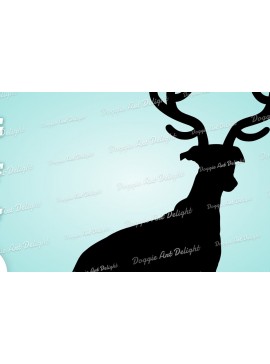 Σετ των 3 Intra απο ξύλο plywood 3mm-4mm πάχος Christmas Greyhound Dog Τάρανδος Δίασταση 15x15 cm INTRAFABR-82918260