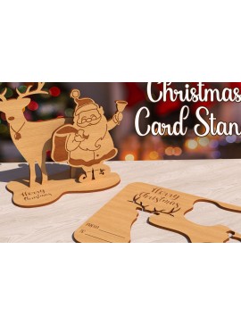 Σετ των 2 Intra απο ξύλο plywood 3mm-4mm πάχος Χριστουγεννιάτικη διακόσμηση σπιτιού Δίασταση 15x15 cm INTRAFABR-79520524