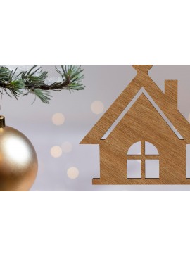 Σετ των 3 Intra απο ξύλο plywood 3mm-4mm πάχος Χριστουγεννιάτικο Διακοσμητικό Δέντρο Παιχνίδι Δίασταση 3x3 cm INTRAFABR-107860985
