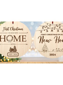 Σετ των 3 Intra απο ξύλο plywood 3mm-4mm πάχος Χριστουγεννιάτικο Στολίδι Σπιτιού Δίασταση 3x3 cm INTRAFABR-115671338