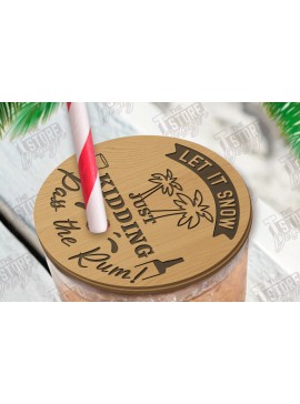 Σετ των 2 Intra απο ξύλο plywood 3mm-4mm πάχος Χριστούγεννα τον Ιούλιο Drink L Δίασταση 15x15 cm INTRAFABR-122614162