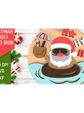 Σετ των 2 Intra απο ξύλο plywood 3mm-4mm πάχος Χριστούγεννα τον Ιούλιο Στρογγυλό σημάδι κοπής με λέιζερ Δίασταση 15x15 cm INTRAFABR-98897259