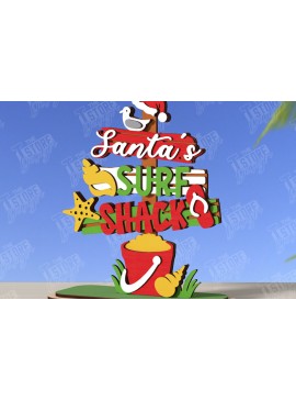 Σετ των 2 Intra απο ξύλο plywood 3mm-4mm πάχος Χριστούγεννα τον Ιούλιο κοπής με λέιζερ | CNC Δίασταση 15x15 cm INTRAFABR-122541035