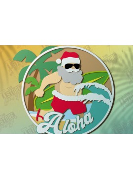 Σετ των 2 Intra απο ξύλο plywood 3mm-4mm πάχος Χριστούγεννα τον Ιούλιο κοπής με λέιζερ | CNC Δίασταση 15x15 cm INTRAFABR-121526128