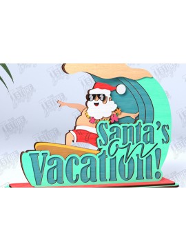 Σετ των 2 Intra απο ξύλο plywood 3mm-4mm πάχος Χριστούγεννα τον Ιούλιο Stand |Καλοκαίρι Δίασταση 15x15 cm INTRAFABR-122091459