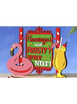 Σετ των 2 Intra απο ξύλο plywood 3mm-4mm πάχος Χριστούγεννα τον Ιούλιο Stand |Καλοκαίρι Δίασταση 15x15 cm INTRAFABR-122713678