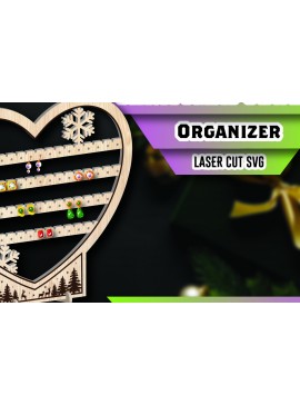 Σετ των 2 Intra απο ξύλο plywood 3mm-4mm πάχος Χριστουγεννιάτικη Διοργανωτική Κοσμήματα με Δίασταση 15x15 cm INTRAFABR-105881939