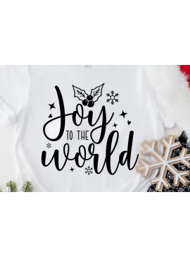 Σετ των 2 Intra απο ξύλο plywood 3mm-4mm πάχος Christmas Joy to the World Δίασταση 15x15 cm INTRAFABR-80544951