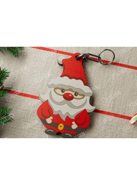 Σετ των 3 Intra απο ξύλο plywood 3mm-4mm πάχος Χριστουγεννιάτικο Μπρελόκ | Ιδέα δώρου | CNC Δίασταση 6x6 cm INTRAFABR-106460523