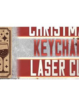 Σετ των 3 Intra απο ξύλο plywood 3mm-4mm πάχος Christmas Keychain | Χριστούγεννα Δίασταση 6x6 cm INTRAFABR-62988670