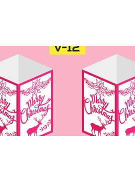 Σετ των 3 Intra απο ξύλο plywood 3mm-4mm πάχος αποκοπής προτύπου φαναριού Χριστουγέννων Δίασταση 15x15 cm INTRAFABR-19208209