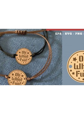 Σετ των 3 Intra απο ξύλο plywood 3mm-4mm πάχος Χριστουγεννιάτικο βραχιόλι με 9 Δίασταση 5x5 cm INTRAFABR-111697811