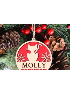 Σετ των 3 Intra απο ξύλο plywood 3mm-4mm πάχος Χριστουγεννιάτικο Δίασταση 8x8 cm INTRAFABR-40657776