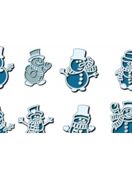 Σετ των 2 Intra απο ξύλο plywood 3mm-4mm πάχος Δέσμη αρχείων κομμένα στρώματος Χριστουγέννων Δίασταση 15x15 cm INTRAFABR-17623572