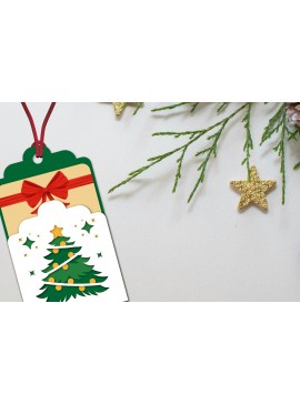 Σετ των 3 Intra απο ξύλο plywood 3mm-4mm πάχος Χριστουγεννιάτικος πίνακας επιστολών | Χριστουγεννιάτικη ευχή Δίασταση 6x8 cm INTRAFABR-107485060