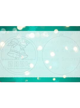 Σετ των 3 Intra απο ξύλο plywood 3mm-4mm πάχος Christmas Lightburn , Christmas Δίασταση 8x8 cm INTRAFABR-84292790