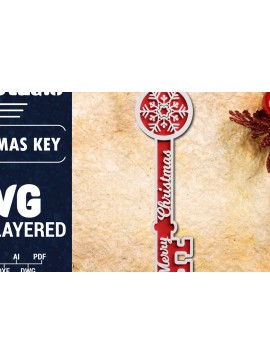 Σετ των 3 Intra απο ξύλο plywood 3mm-4mm πάχος Christmas Magic Key 3d Multilayered Δίασταση 1200x1200 cm INTRAFABR-71107082
