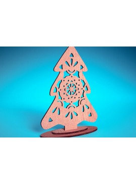 Σετ των 2 Intra απο ξύλο plywood 3mm-4mm πάχος Χριστουγεννιάτικο Στολίδι Μάνταλα με Δίασταση 30x30 cm INTRAFABR-72176958