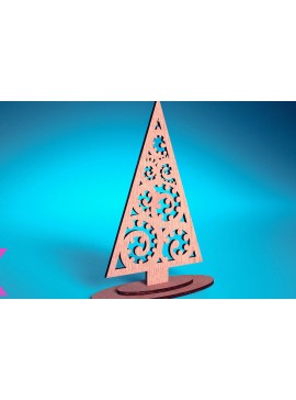 Σετ των 2 Intra απο ξύλο plywood 3mm-4mm πάχος Χριστουγεννιάτικο Στολίδι Μάνταλα με Δίασταση 30x30 cm INTRAFABR-72247390