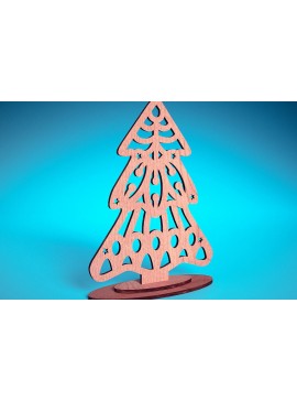 Σετ των 2 Intra απο ξύλο plywood 3mm-4mm πάχος Χριστουγεννιάτικο Στολίδι Μάνταλα με Δίασταση 30x30 cm INTRAFABR-72176641