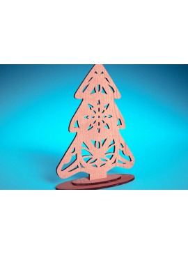 Σετ των 2 Intra απο ξύλο plywood 3mm-4mm πάχος Χριστουγεννιάτικο Στολίδι Μάνταλα με Δίασταση 30x30 cm INTRAFABR-72176789