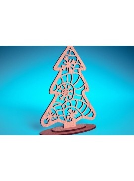 Intra απο ξύλο plywood 3mm-4mm πάχος Χριστουγεννιάτικο Στολίδι Μάνταλα με Δίασταση 30x30 cm INTRAFABR-72176887