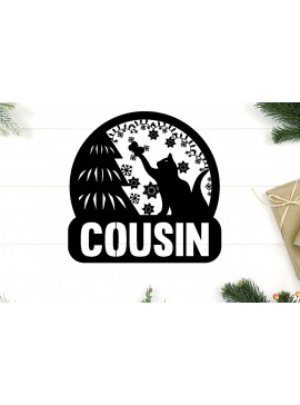 Σετ των 2 Intra απο ξύλο plywood 3mm-4mm πάχος Χριστουγεννιάτικομεταλλικού τοίχου Δίασταση 40x40 cm INTRAFABR-84603364