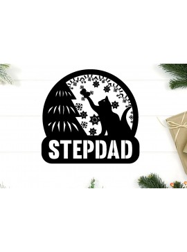 Σετ των 2 Intra απο ξύλο plywood 3mm-4mm πάχος Χριστουγεννιάτικομεταλλικού τοίχου Δίασταση 40x40 cm INTRAFABR-84603483