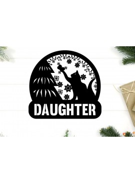 Σετ των 2 Intra απο ξύλο plywood 3mm-4mm πάχος Χριστουγεννιάτικομεταλλικού τοίχου Δίασταση 40x40 cm INTRAFABR-84603710