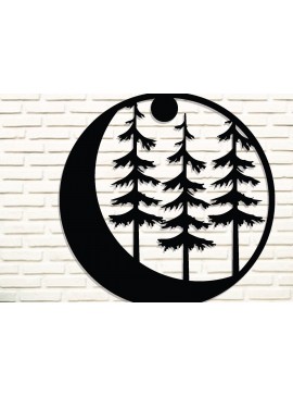 Intra απο ξύλο plywood 3mm-4mm πάχος Χριστουγεννιάτικα κοπής με λέιζερ μεταλλικών τοίχων Δίασταση 40x40 cm INTRAFABR-84385092