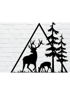 Intra απο ξύλο plywood 3mm-4mm πάχος Χριστουγεννιάτικα κοπής με λέιζερ μεταλλικών τοίχων Δίασταση 40x40 cm INTRAFABR-85275972