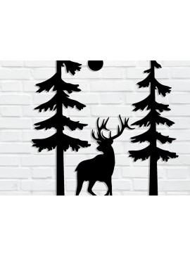 Intra απο ξύλο plywood 3mm-4mm πάχος Χριστουγεννιάτικα κοπής με λέιζερ μεταλλικών τοίχων Δίασταση 40x40 cm INTRAFABR-85276094