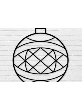 Σετ των 2 Intra απο ξύλο plywood 3mm-4mm πάχος Χριστουγεννιάτικα κοπής με λέιζερ μεταλλικών τοίχων Δίασταση 40x40 cm INTRAFABR-100559397