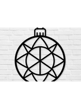 Intra απο ξύλο plywood 3mm-4mm πάχος Χριστουγεννιάτικα κοπής με λέιζερ μεταλλικών τοίχων Δίασταση 40x40 cm INTRAFABR-100559586