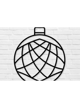 Σετ των 2 Intra απο ξύλο plywood 3mm-4mm πάχος Χριστουγεννιάτικα κοπής με λέιζερ μεταλλικών τοίχων Δίασταση 40x40 cm INTRAFABR-100561480