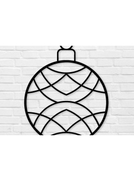 Σετ των 2 Intra απο ξύλο plywood 3mm-4mm πάχος Χριστουγεννιάτικα κοπής με λέιζερ μεταλλικών τοίχων Δίασταση 40x40 cm INTRAFABR-100561976