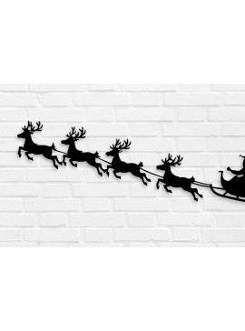 Σετ των 2 Intra απο ξύλο plywood 3mm-4mm πάχος Χριστουγεννιάτικα κοπής με λέιζερ μεταλλικών τοίχων Δίασταση 40x40 cm INTRAFABR-106749164