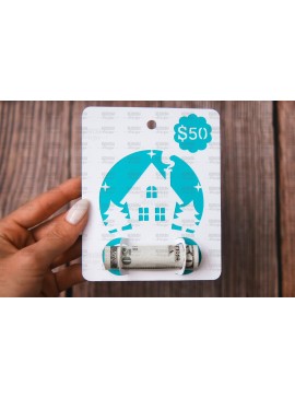 Σετ των 3 Intra απο ξύλο plywood 3mm-4mm πάχος Θήκη για Χριστουγεννιάτικες κάρτες Δίασταση 4x5 cm INTRAFABR-107962875