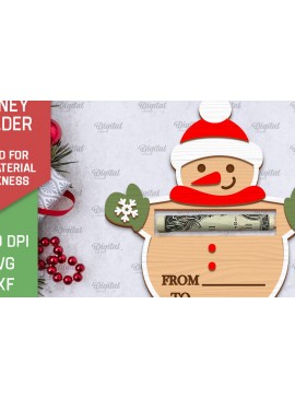 Σετ των 2 Intra απο ξύλο plywood 3mm-4mm πάχος Σχέδιο κοπής με λέιζερ κάρτα Χριστουγέννων Δίασταση 15x15 cm INTRAFABR-102835990