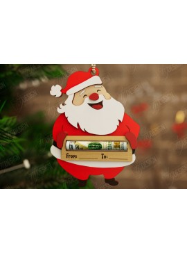 Σετ των 2 Intra απο ξύλο plywood 3mm-4mm πάχος Κάτοχος Χριστουγέννων | Δωροκάρτα | CNC Δίασταση 15x15 cm INTRAFABR-108584818