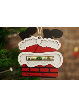 Σετ των 2 Intra απο ξύλο plywood 3mm-4mm πάχος Κάτοχος Χριστουγέννων | Δωροκάρτα | CNC Δίασταση 15x15 cm INTRAFABR-108584874