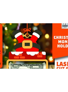 Σετ των 2 Intra απο ξύλο plywood 3mm-4mm πάχος Χριστουγεννιάτικο Money Holder Δίασταση 15x15 cm INTRAFABR-108867210