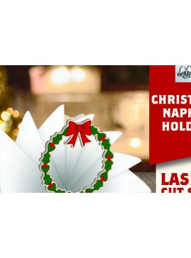 Σετ των 3 Intra απο ξύλο plywood 3mm-4mm πάχος Χριστουγεννιάτικη θήκη χαρτοπετσέτας Δίασταση 15x15 cm INTRAFABR-109229950