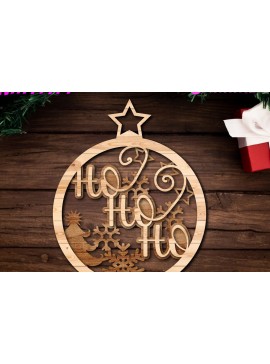 Σετ των 3 Intra απο ξύλο plywood 3mm-4mm πάχος Χριστουγεννιάτικο στολίδι της Γέννησης Δίασταση 8x8 cm INTRAFABR-46623490