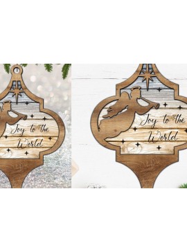 Σετ των 3 Intra απο ξύλο plywood 3mm-4mm πάχος Χριστουγεννιάτικο στολίδι της Γέννησης με λέιζερ Δίασταση 8x8 cm INTRAFABR-83225475