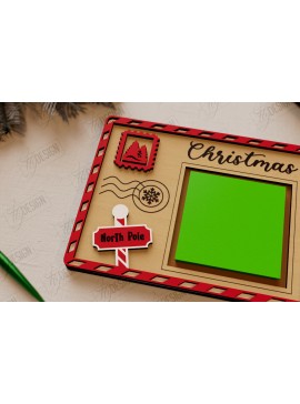 Σετ των 3 Intra απο ξύλο plywood 3mm-4mm πάχος Θήκη για σημειωματάρια Χριστουγέννων |Διακόσμηση διακοπών Δίασταση 15x15 cm INTRAFABR-109844346