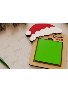 Σετ των 2 Intra απο ξύλο plywood 3mm-4mm πάχος Θήκη για σημειωματάρια Χριστουγέννων |Διακόσμηση διακοπών Δίασταση 15x15 cm INTRAFABR-109844352