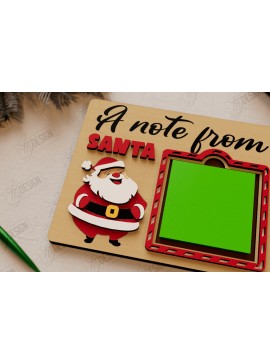 Σετ των 2 Intra απο ξύλο plywood 3mm-4mm πάχος Θήκη για σημειωματάρια Χριστουγέννων |Διακόσμηση διακοπών Δίασταση 15x15 cm INTRAFABR-109844380